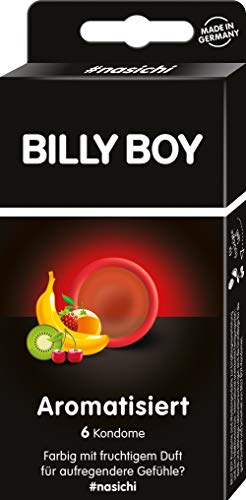 Billy Boy Aromatisiert 6er - rote und schwarze Kondome mit fruchtigem Duft: - 1
