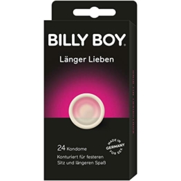 Billy Boy Kondome Länger Lieben | Transparente Kondome mit Ring | 24 Stück - 1