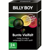 Billy Boy Kondome Mix-Sortiment Pack, Farbige, Extra Feucht und Perlgenoppte, 24er Stück - 1