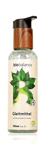 BIO BALANCE Gleitmittel 150ml wasserbasiertes Gleitgel - 100% natürlich vegan in recycelter und recyclebarer Flasche - DERMATOLOGISH GETESTET - für Mann & Frau - 1