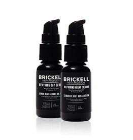 Brickell Men's Products tag und nacht serum routine, bio- und natur, duftend - 1