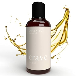 CRAVE Massageöl Entspannung zur Muskel Regeneration - Flüssiges Massage Öl für sinnliche Momente zu zweit oder als regeneratives Körperöl, Pflegendes Massage Oil, Massageöl Muskelentspannung - 200ml - 1