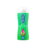 Durex Gleitgel 2-in-1 Massage Aloe Vera – Wasserbasiertes Gleitmittel mit pflegenden Aloe Vera Extrakten – 1 x 200 ml im Spender - 1