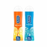 Durex Gleitgel Ausprobierpaket mit 2 Sorten (Play Wärmend, Prickelnd) 2 x 50 ml Gleitcreme für Sie und ihn im Vorteilsset - 1