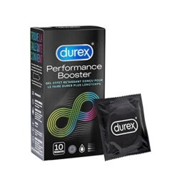 Durex Performa Kondome (Aktverlängernde Kondome, mit 5% benzocainhaltigem Gel für länger andauerndes Sexvergnügen) 14er Pack (1 x 14 Stück) - 1