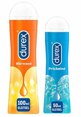 Durex Play Abenteuer Gleitgel und Erlebnisgel Vorteilsset - Groß mit 2 Artikeln (50 ml & 100ml) 150 ml gesamt - 1