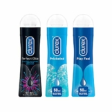 Durex Play Ausprobierpaket mit 3 verschiedenen Gleitgelen | Prickelnd & Perfect Glide & Feel (3 x 50ml) - 1