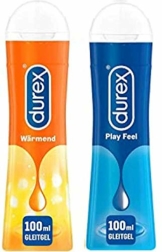 Durex Play Gleitgel Ausprobierpaket für Sie und Ihn | Wärmend & Feel (2 x 100ml) - 1