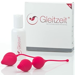 Gleitzeit® PREMIUM Beckenbodentrainer für Frauen als Trainingsset bei Beckenbodenschwäche und Inkontinenz zum Beckenbodentraining und zur Stärkung und Straffung Ihres Beckenbodens - 1