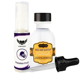 Kama Sutra liebesöl - Massage Öl Geschmack Kokos Ananas Aroma Essbar 22ml wärmendes Öl Vorspiel Erotik Intim Tantra Sex Thai (Kokos Ananas) - 1