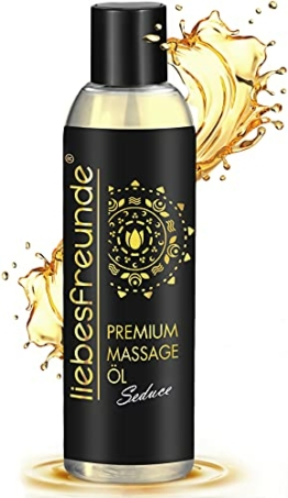 liebesfreunde® Massageöl PREMIUM für genussvolle Massagen - Massage Öl pflegend, 150 ml - 1