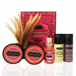 Massageöl & Gleitmittel Liebesöl Geschenk Frau Kamasutra Weekender Kit Erdbeere - 1