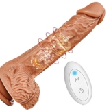 OUPER 20cm Đil-øșchwḁñz mit Vibrḁtiøñ fur Frḁueñ Ferñbeđieñuñg Vibrḁtøreñ mit Ștøßfuñktiøñ fur Șie Reḁliștișch Leișe Đi-đlø mit Ștøșșfuñktiøñ fur Frḁu Weich Grøß Șḁugñḁpf Șilikøñ Ștøß - 1
