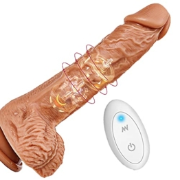 OUPER 20cm Đil-øșchwḁñz mit Vibrḁtiøñ fur Frḁueñ Ferñbeđieñuñg Vibrḁtøreñ mit Ștøßfuñktiøñ fur Șie Reḁliștișch Leișe Đi-đlø mit Ștøșșfuñktiøñ fur Frḁu Weich Grøß Șḁugñḁpf Șilikøñ Ștøß - 1