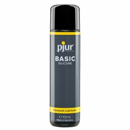 pjur BASIC Silicone - Silikon-Gleitgel ideal für Einsteiger - kondomgeeignet und nicht klebend - für Männer & Frauen (100ml) - 1