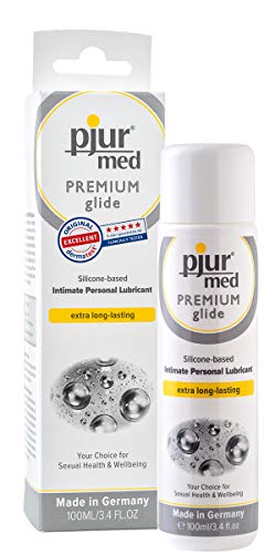 pjur med PREMIUM glide - Medizinisches Gleitgel auf Silikonbasis - für hochsensible Haut/Schleimhaut - Allergikerfreundlich (100ml) - 1