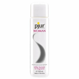 pjur WOMAN - Gleitgel für Frauen auf Silikonbasis - für prickelnden Sex und längeren Spaß - optimal für empfindliche Haut (100ml) - 1