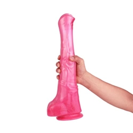 Realistischer Dildo Mit Starkem Saugnapf, Weichen Silikon Dildos Echten, Sexspielzeug Für Frauen Und Männer, Echte Penis Nachbildung Gefühls Echt, 33Cm Xl - 1