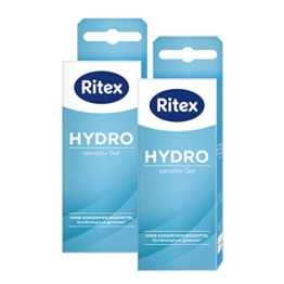 Ritex Hydro Sensitiv Gleitgel - feuchtigkeitsspendendes Gleitmittel, auf Wasserbasis, 100 ml, Made in Germany - 1