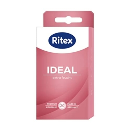Ritex IDEAL Kondome, Extra feucht, extra Gleitmittel, 20 Stück, Made in Germany 42032 Einheitsgröße - 1
