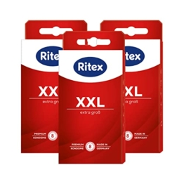 Ritex XXL Kondome - extra gross - mit mehr Platz für besonders große Größen, 24 Stück, Made in Germany - 1