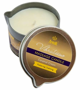 Vibratissimo® Massagekerze"Caramel Cream", MADE IN GERMANY, 100ml,Karamellaroma - 1