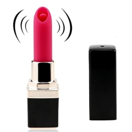 WMJS Mini Lippenstift Vibratoren Frauen Klitoris Vibratoren Für Sie G Punkt Stimulator Leise Silikon Bullet Vibrator Mit Stoßfunktion Für Vaginale Oder Anal Massage Silikon Klein Leise Stark - 1
